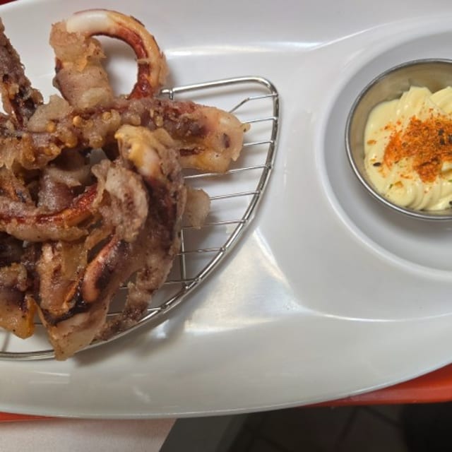 Deep Fried Ika Geso.